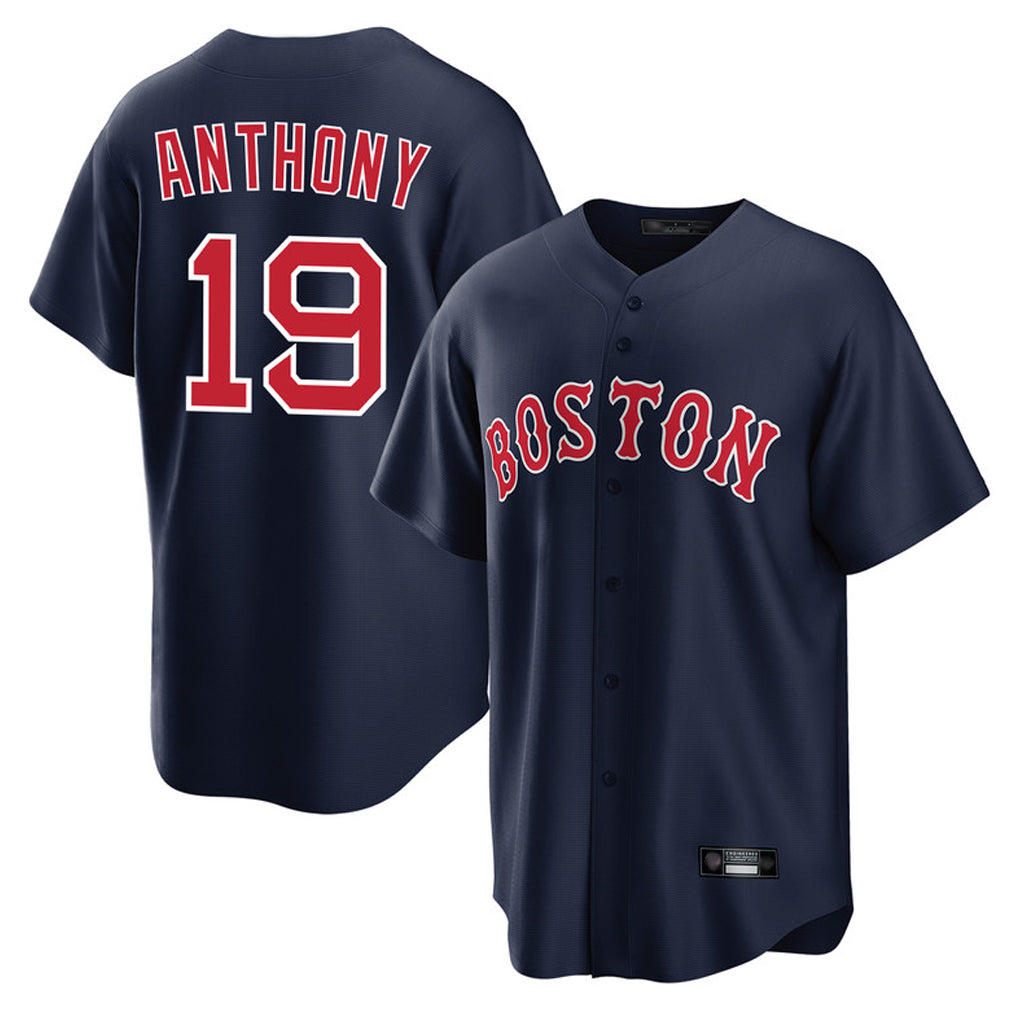 STECN B.Red Sox #19 Roman Anthony Player Navy Home Game Stitched Jerseys