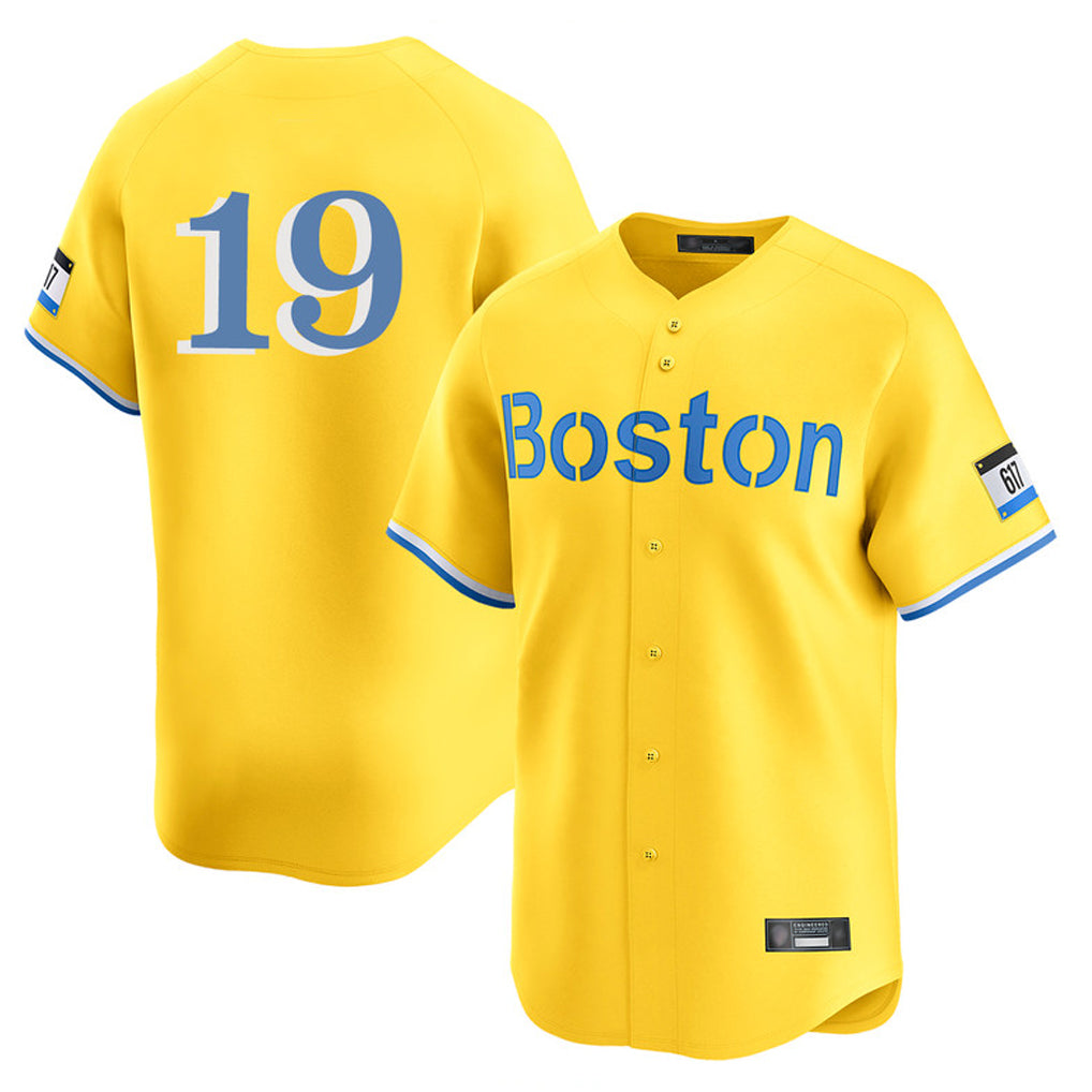 STECN B.Red Sox #19 Roman Anthony Player Yellow Limited Home Game Stitched Jerseys