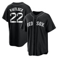 STECN B.Red Sox #22 Garrett Whitlock Player Black Home Game Stitched Jerseys