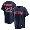 STECN B.Red Sox #22 Garrett Whitlock Player Navy Home Game Stitched Jerseys