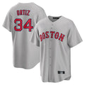 STECN B.Red Sox #34 David Ortiz Player Gray Road Home Game Stitched Jerseys