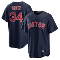 STECN B.Red Sox #34 David Ortiz Player Navy Home Game Stitched Jerseys