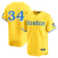 STECN B.Red Sox #34 David Ortiz Player Yellow Limited Home Game Stitched Jerseys