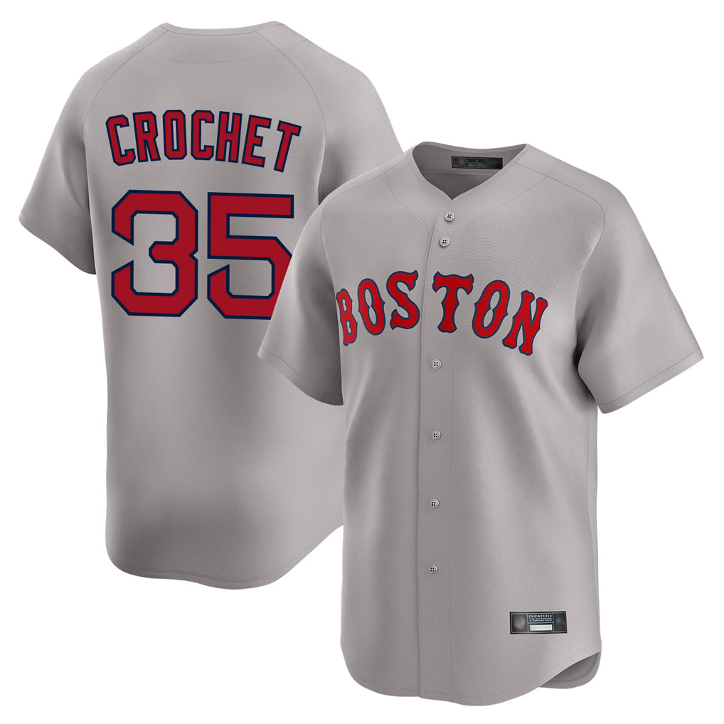STECN B.Red Sox #35 Garrett Crochet Player Gray Road Limited Home Game Stitched Jerseys