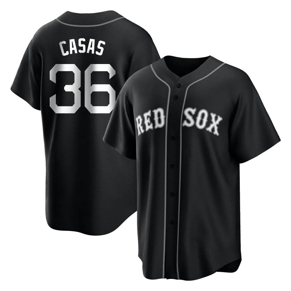 STECN B.Red Sox #36 Triston Casas Player Black Home Game Stitched Jerseys