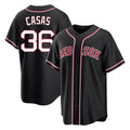STECN B.Red Sox #36 Triston Casas Player Black Out Home Game Stitched Jerseys