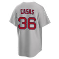 STECN B.Red Sox #36 Triston Casas Player Gray Road Home Game Stitched Jersey