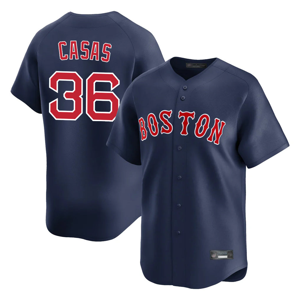 STECN B.Red Sox #36 Triston Casas Player Navy Limited Home Game Stitched Jersey