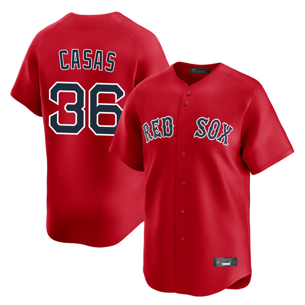 STECN B.Red Sox #36 Triston Casas Player Red Limited Home Game Stitched Jersey