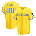 STECN B.Red Sox #36 Triston Casas Player Yellow Home Game Stitched Jersey