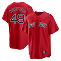 STECN B.Red Sox #49 Tim Wakefield Player Red Home Game Stitched Jerseys