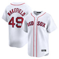 STECN B.Red Sox #49 Tim Wakefield Player White Limited Home Game Stitched Jerseys