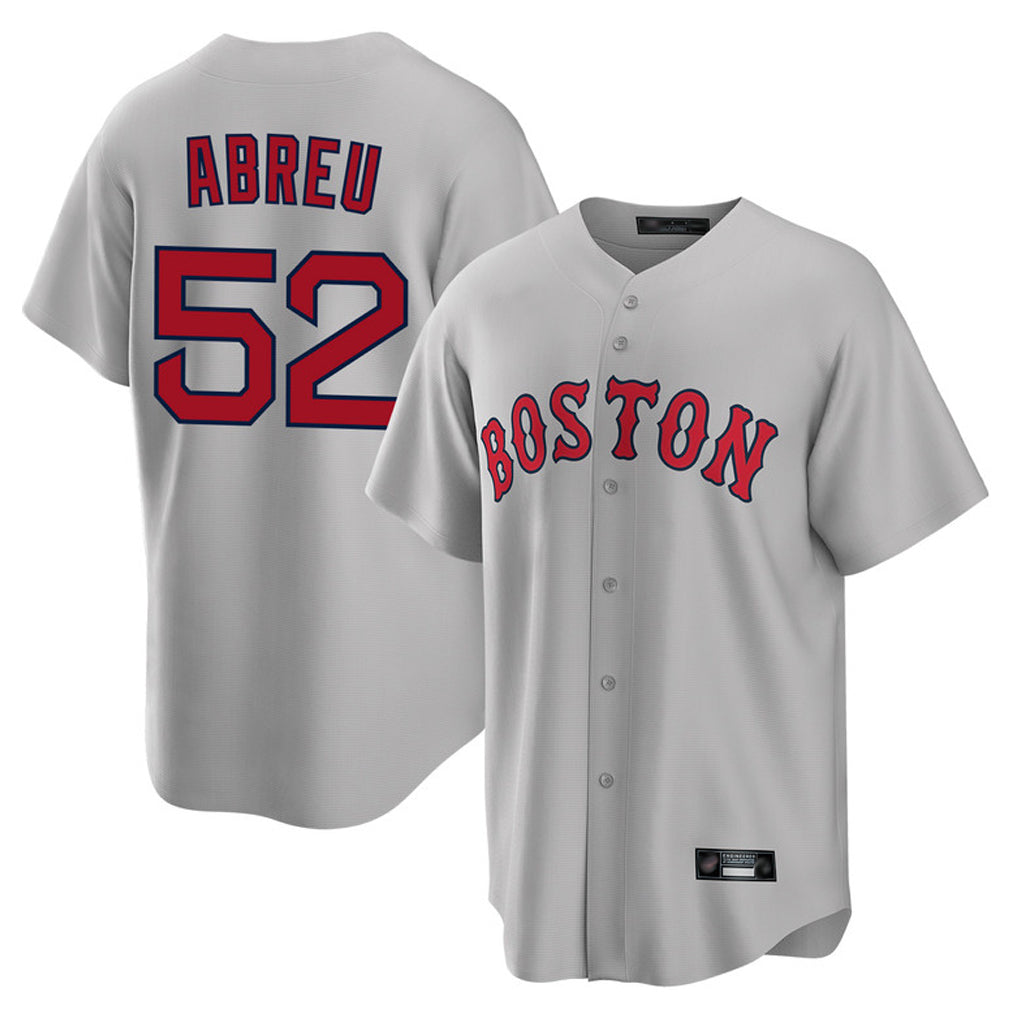 STECN B.Red Sox #52 Wilyer Abreu Player Gray Road Home Game Stitched Jerseys