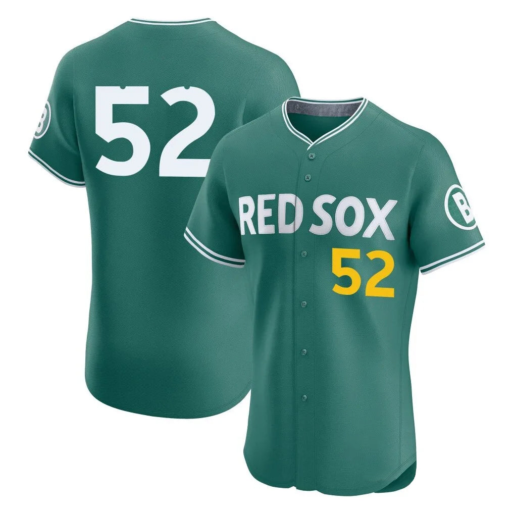 STECN B.Red Sox #52 Wilyer Abreu Player Green City Connect Limited Elite Home Game Stitched Jerseys