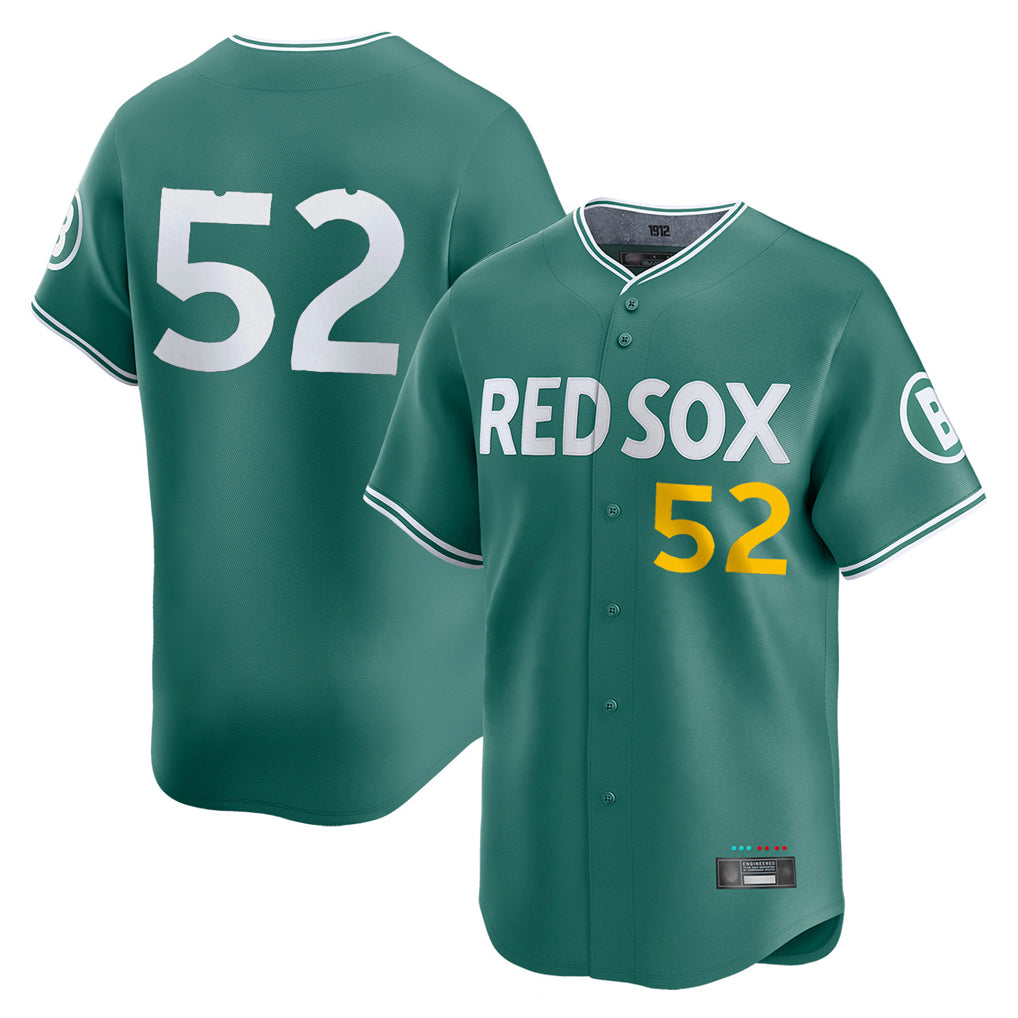 STECN B.Red Sox #52 Wilyer Abreu Player Green City Connect Limited Home Game Stitched Jerseys
