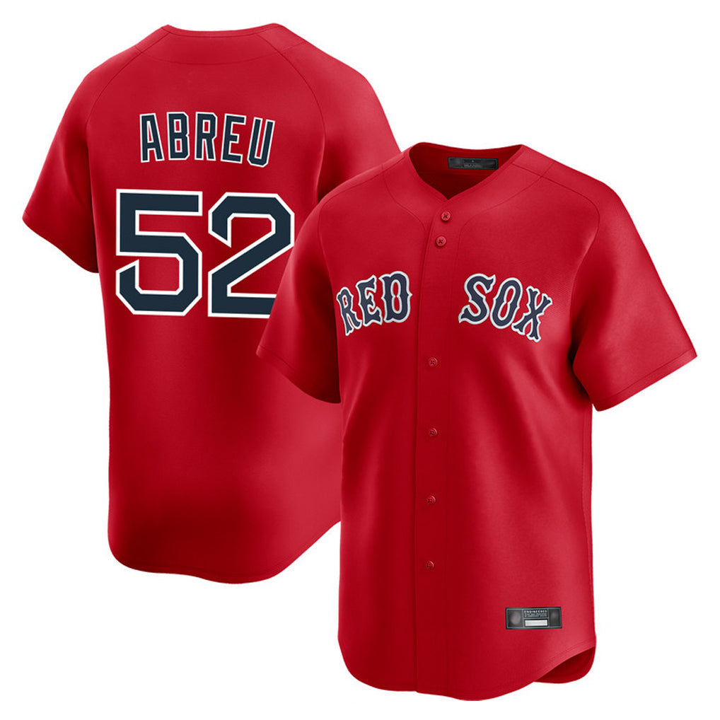 STECN B.Red Sox #52 Wilyer Abreu Player Red Limited Home Game Stitched Jerseys