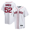 STECN B.Red Sox #52 Wilyer Abreu Player White Home Game Stitched Jerseys