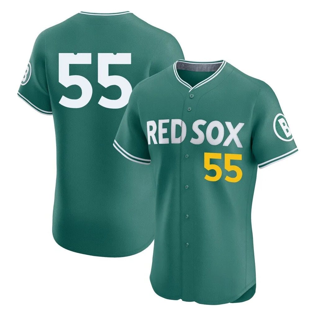 STECN B.Red Sox #55 Ranger Su¡§¡érez Player Green City Connect Limited Elite Home Game Stitched Jerseys