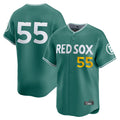 STECN B.Red Sox #55 Ranger Su¡§¡érez Player Green City Connect Limited Home Game Stitched Jerseys