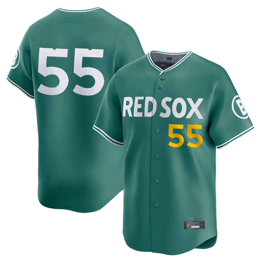 STECN B.Red Sox #55 Ranger Su¡§¡érez Player Green City Connect Limited Home Game Stitched Jerseys
