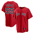 STECN B.Red Sox #55 Ranger Su¡§¡érez Player Red Home Game Stitched Jerseys
