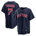 STECN B.Red Sox #7 Masataka Yoshida Player Navy Home Game Stitched Jersey