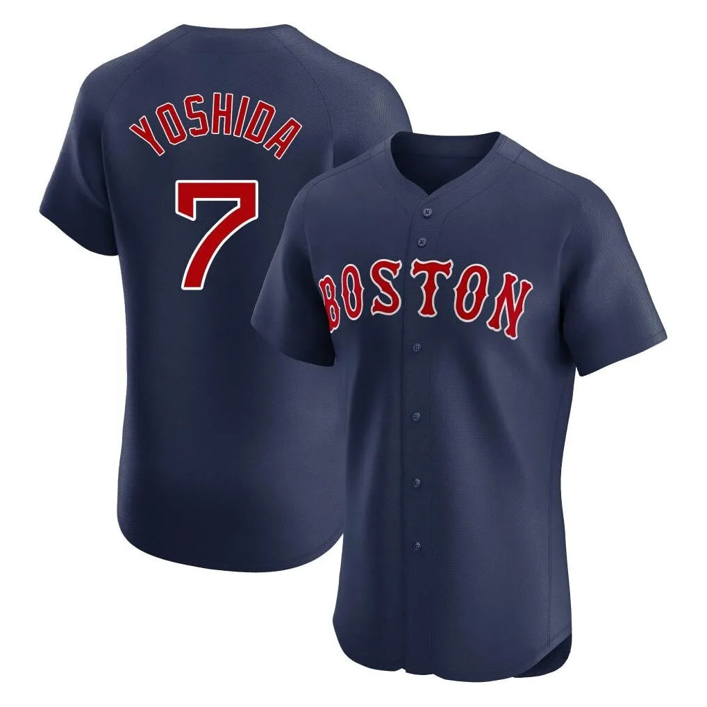 STECN B.Red Sox #7 Masataka Yoshida Player Navy Limited Elite Home Game Stitched Jersey