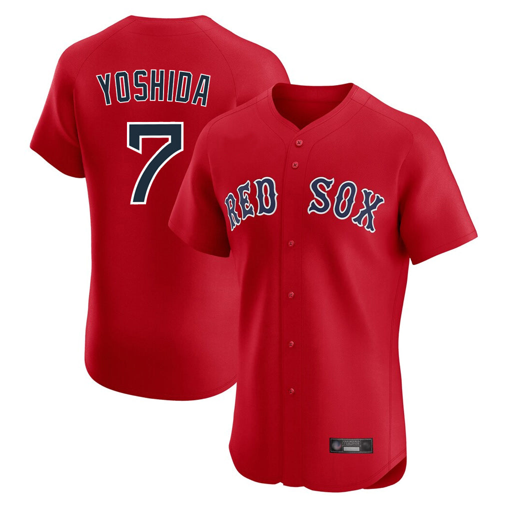 STECN B.Red Sox #7 Masataka Yoshida Player Red Limited Elite Home Game Stitched Jersey