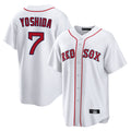 STECN B.Red Sox #7 Masataka Yoshida Player White Home Game Stitched Jersey