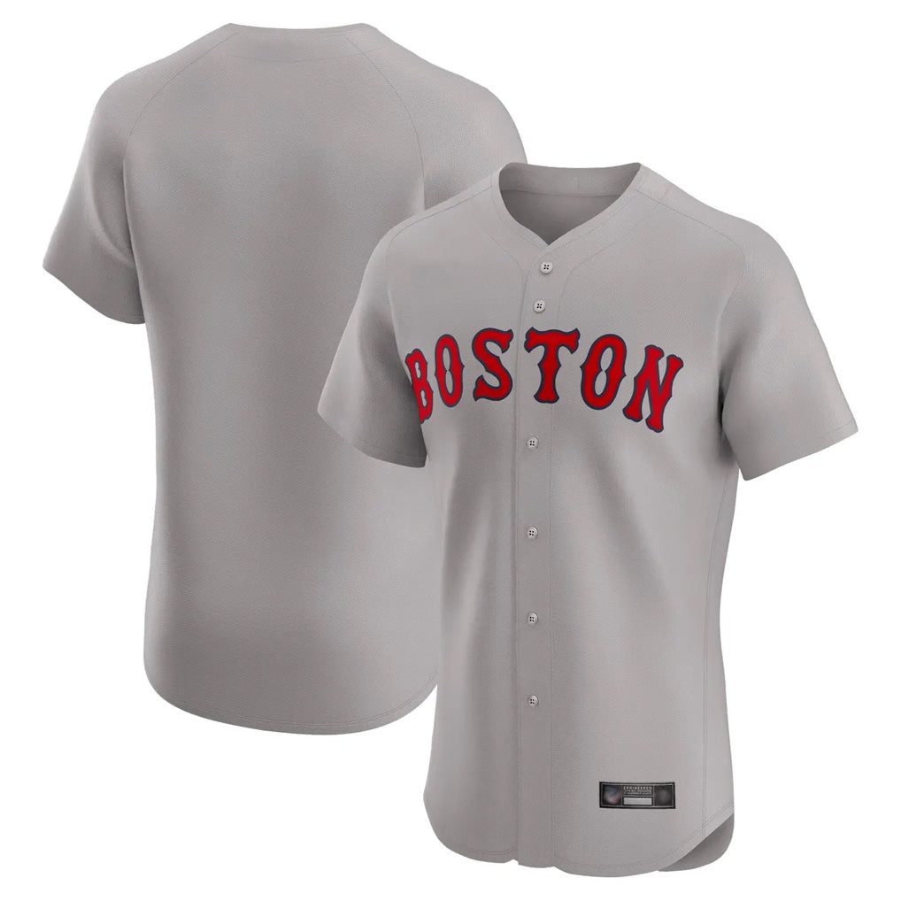 STECN B.Red Sox Blank Player Gray Road Limited Elite Home Game Stitched Jerseys