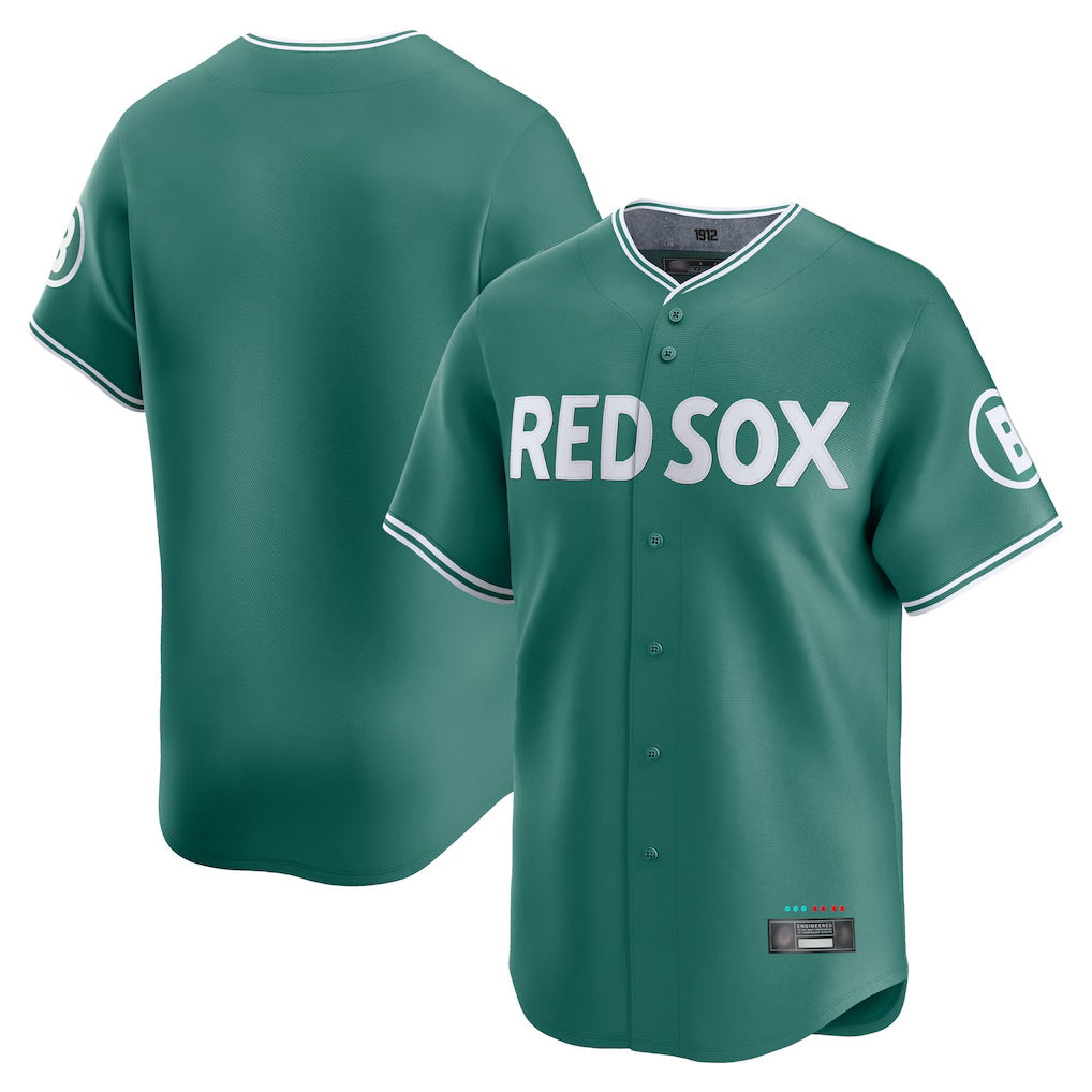 STECN B.Red Sox Blank Player Green City Connect Limited Home Game Stitched Jerseys