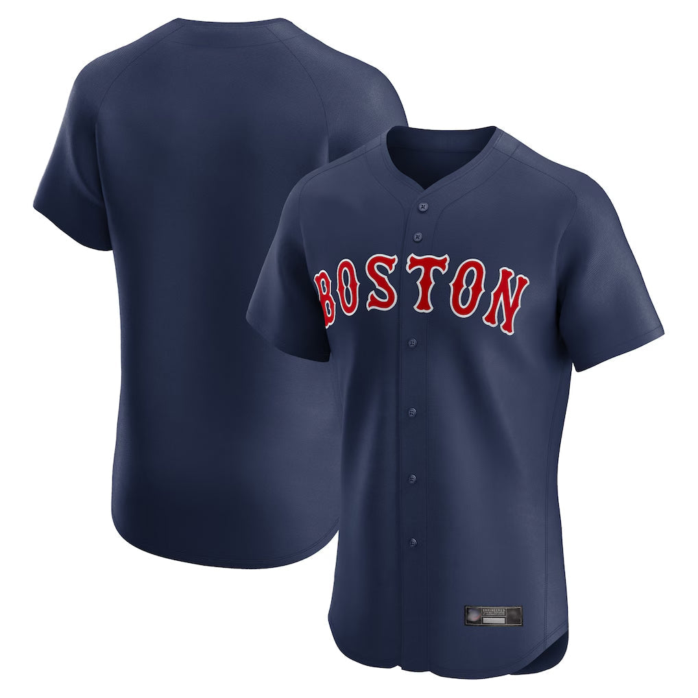 STECN B.Red Sox Blank Player Navy Limited Elite Home Game Stitched Jerseys