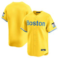 STECN B.Red Sox Blank Player Yellow Limited Home Game Stitched Jerseys