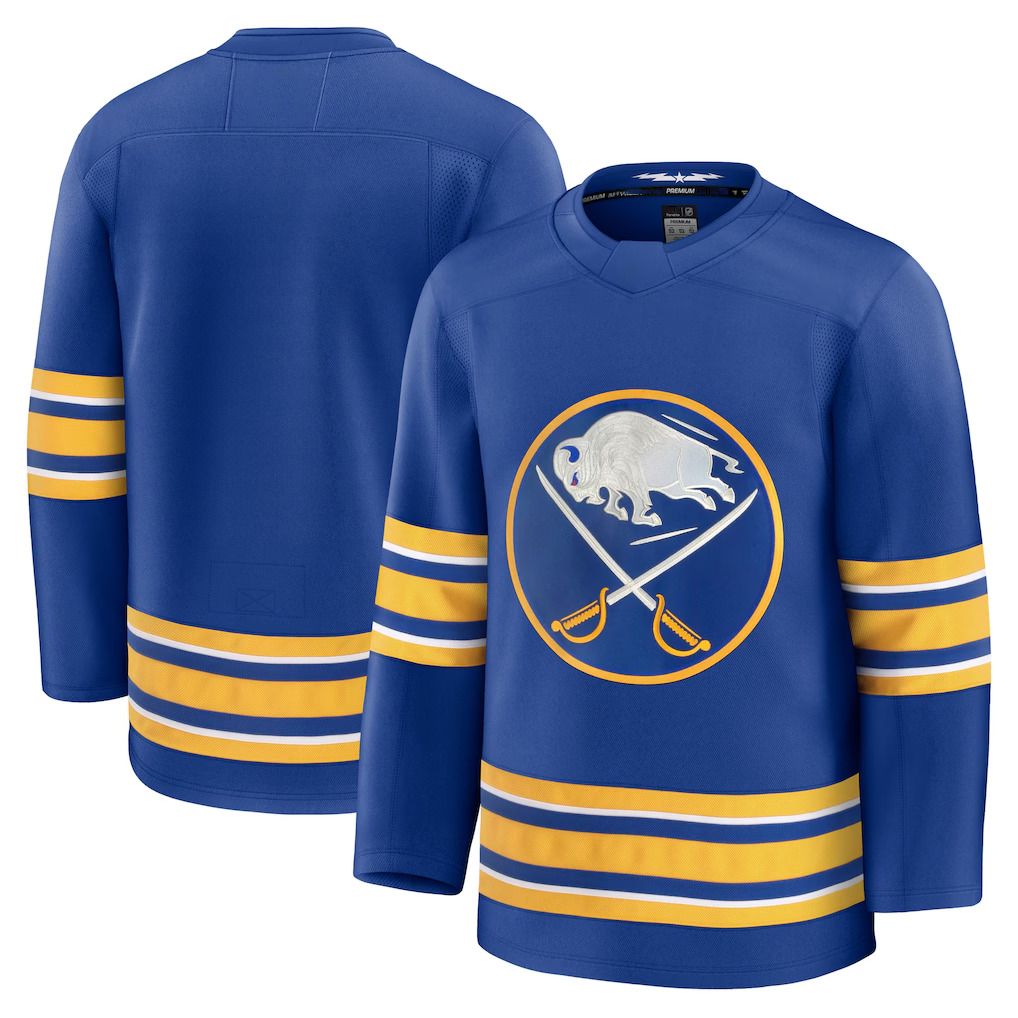 STECN B.Sabres Royal Home Premium Stitched Jerseys