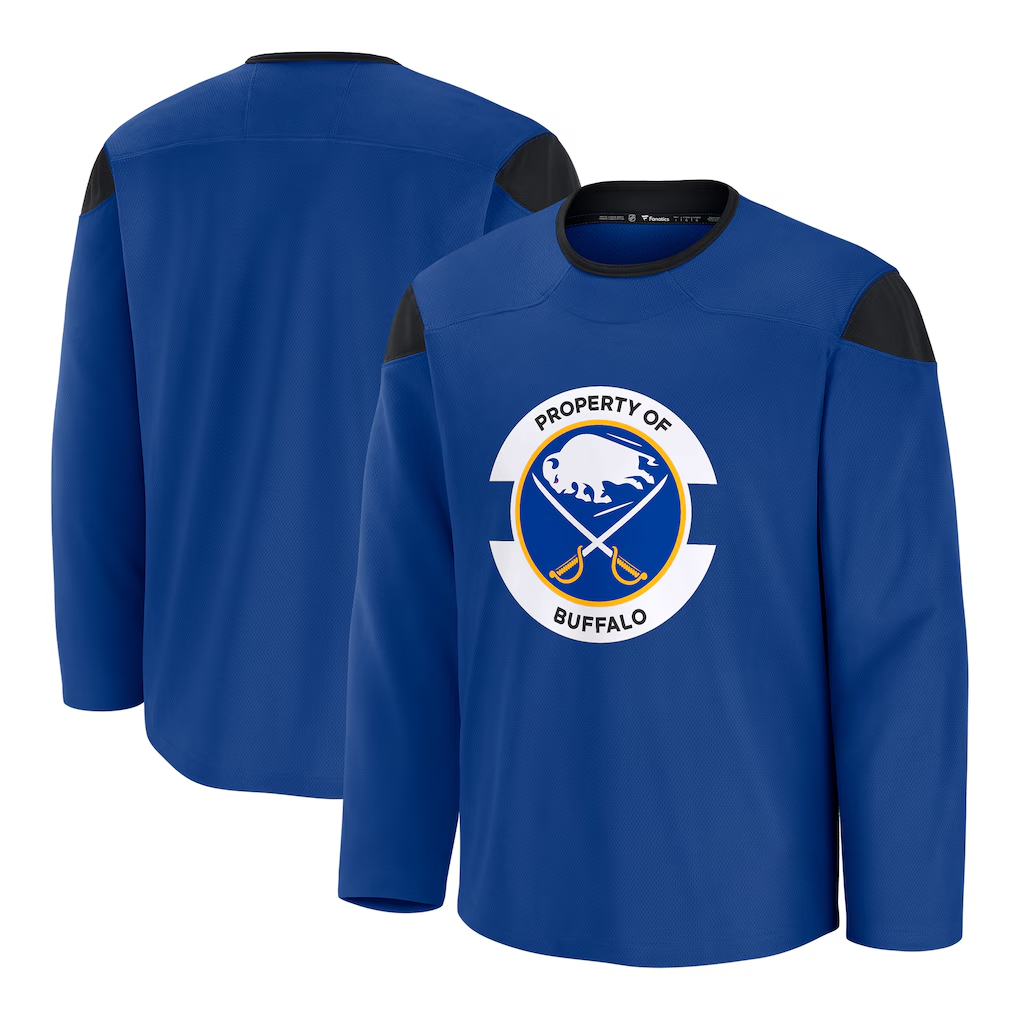 STECN B.Sabres Royal Practice Stitched Jerseys