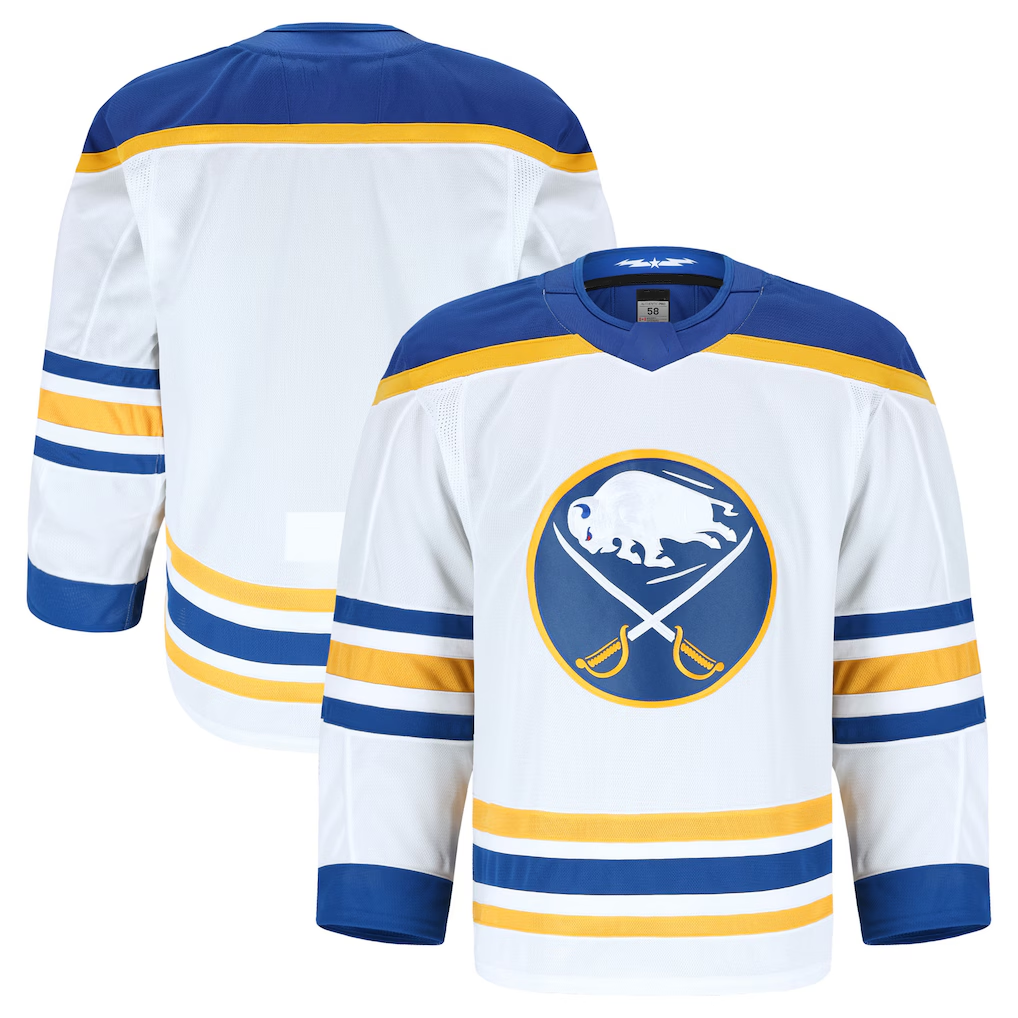 STECN B.Sabres White Away Authentic Pro Stitched Jerseys