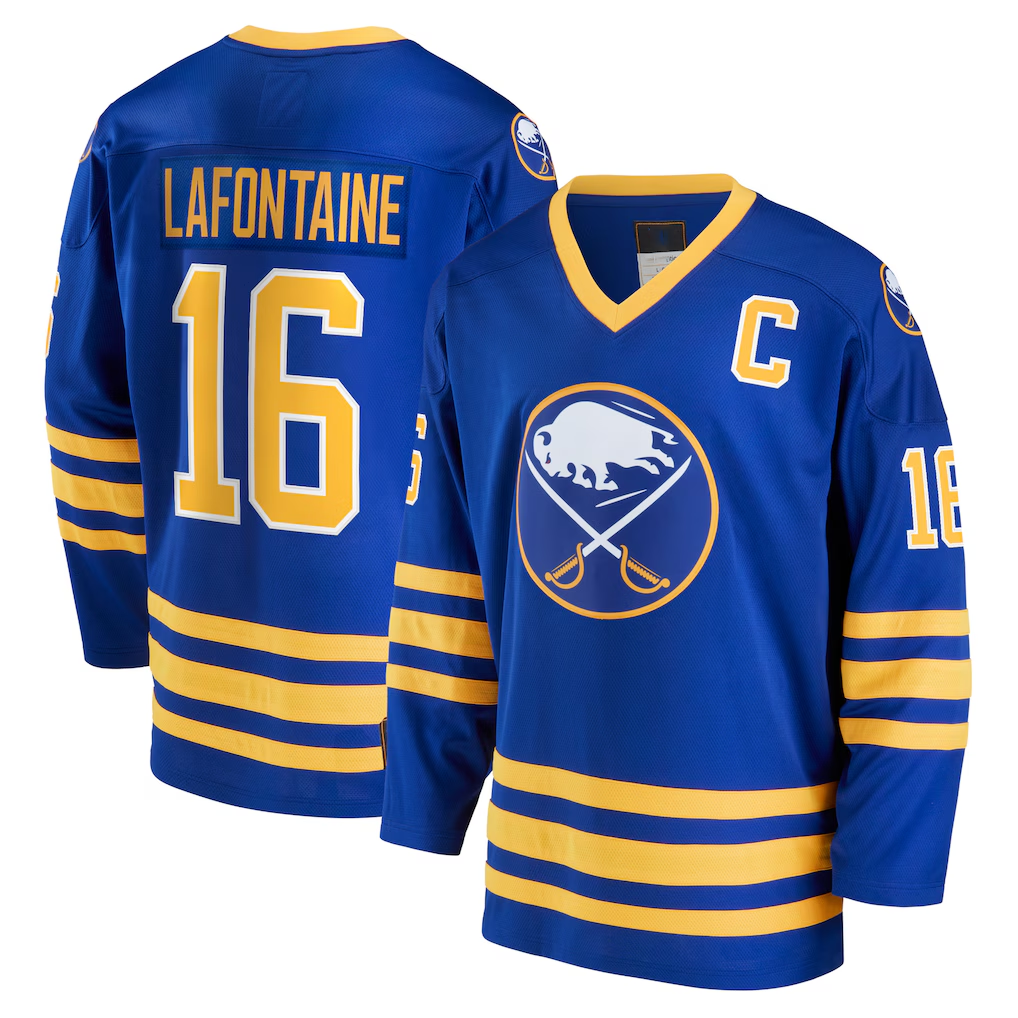 STECN B.Sabres #16 Pat LaFontaine Royal Breakaway Retired Player Stitched Jerseys