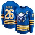STECN B.Sabres #26 Rasmus Dahlin Royal Home Captain Patch Breakaway Stitched Jerseys