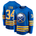 STECN B.Sabres #34 Alex Lyon Royal Home Breakaway Stitched Jerseys