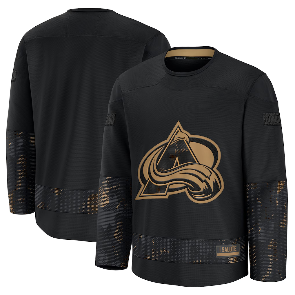 STECN C.Avalanche Black 2024 Military Appreciation Practice Jerseys