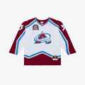 STECN C.Avalanche Patrick Roy Mitchell & Ness White 1995 Power Play Jerseys