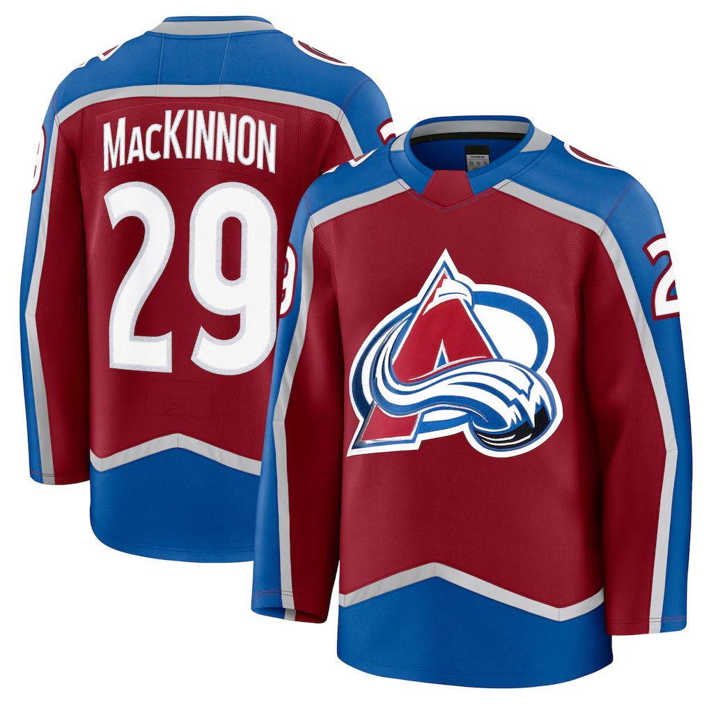 STECN C.Avalanche #29 Nathan MacKinnon Burgundy Home Premium Jerseys