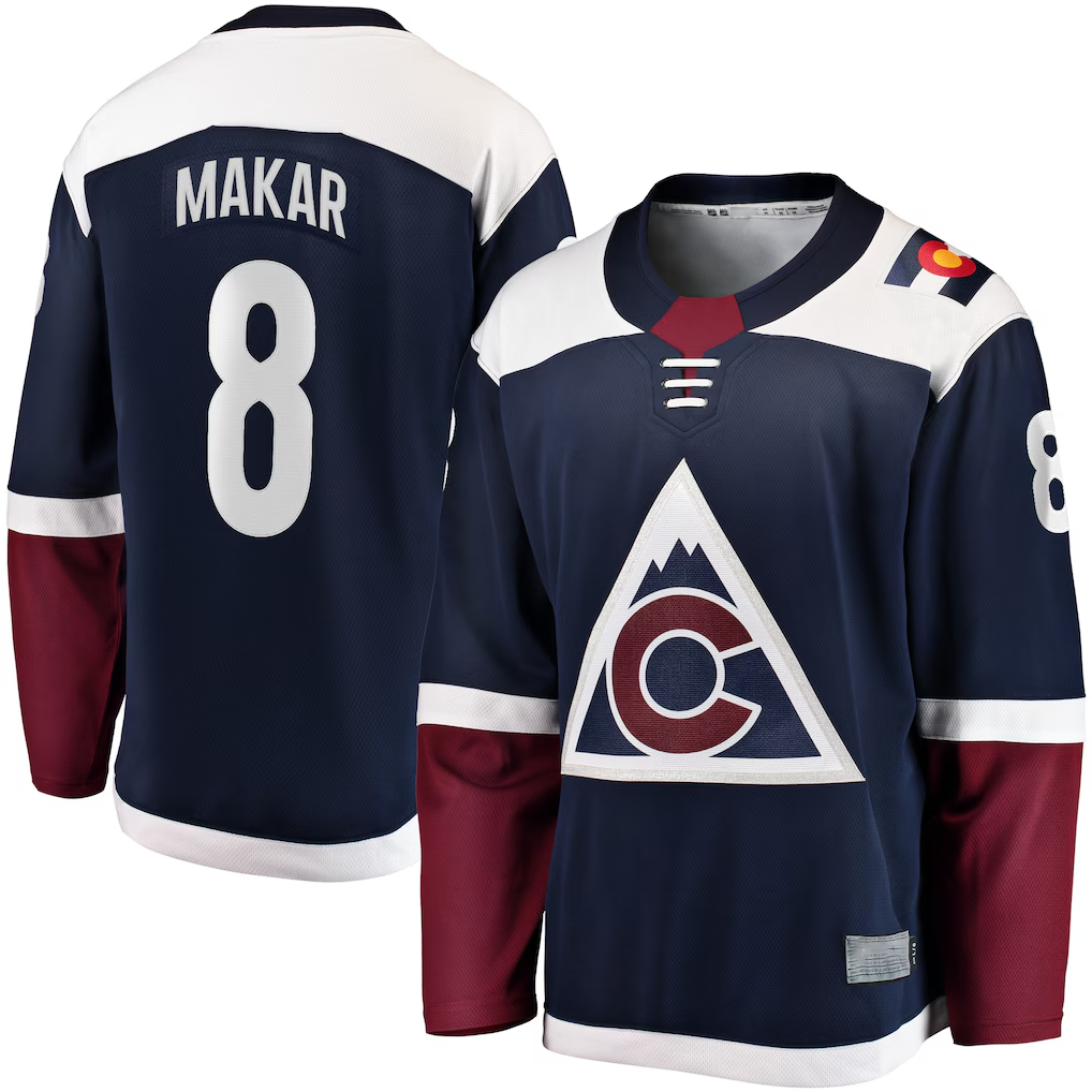 STECN C.Avalanche #8 Cale Makar Navy Breakaway Jerseys
