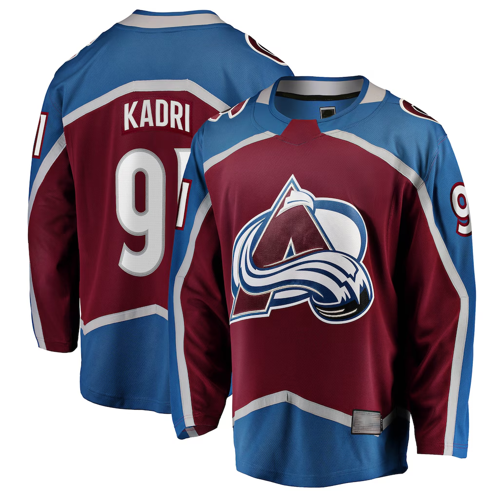STECN C.Avalanche #91 Nazem Kadri Burgundy Home Breakaway Jerseys