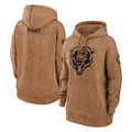 STECN C.Bears Brown Salute to Service Pullover Hoodies Limited Blank Player Stitched Jerseys