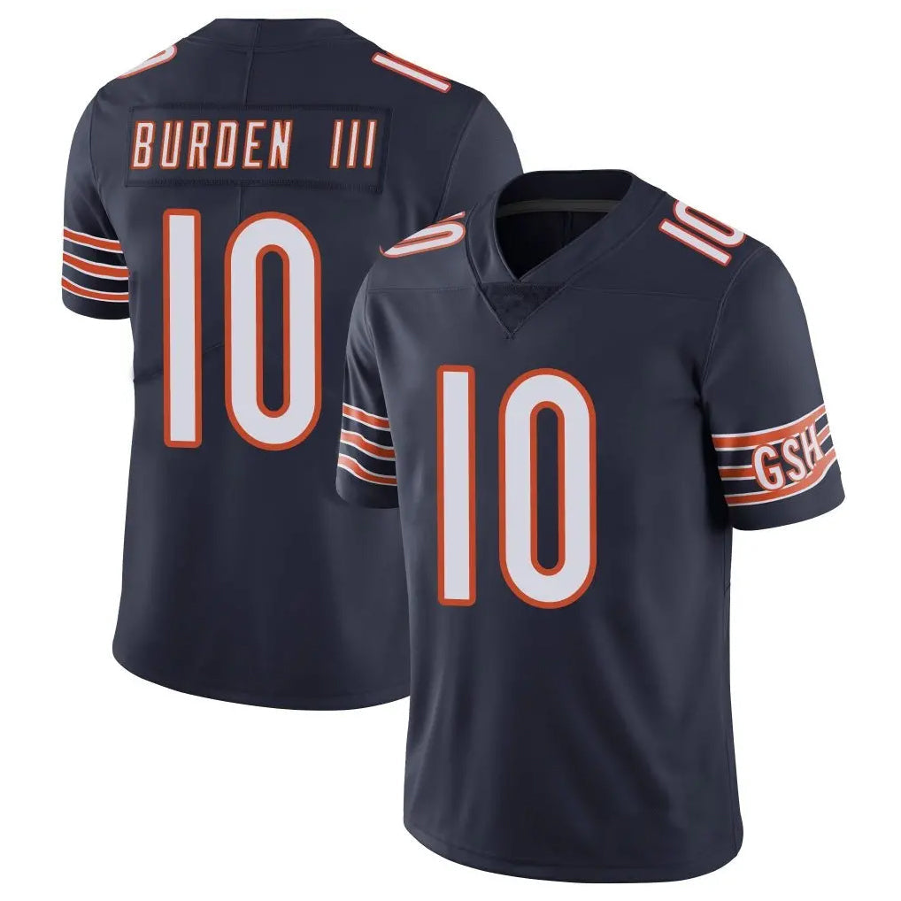 STECN C.Bears #10 Luther Burden III Player Navy Vapor Untouchable Limited Home Game Stitched Jerseys