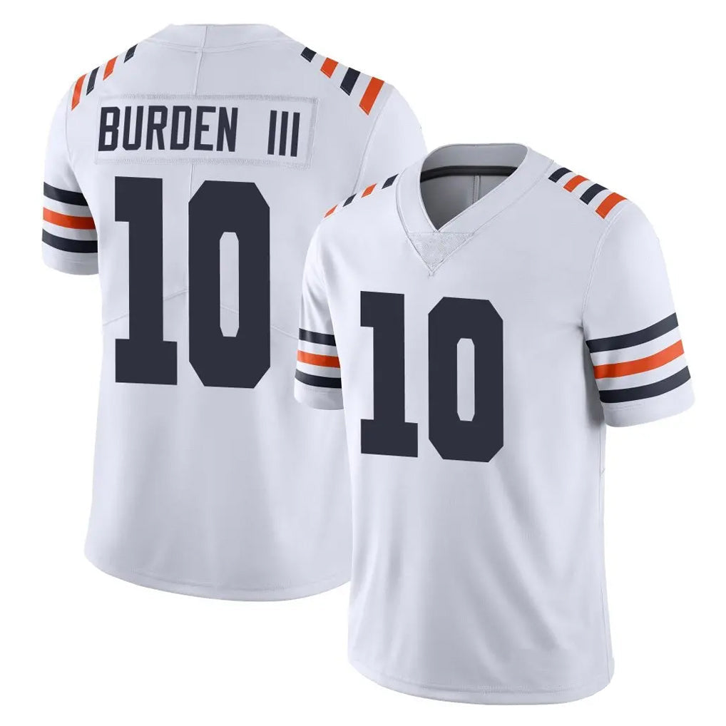 STECN C.Bears #10 Luther Burden III Player White Classic Vapor Limited Home Game Stitched Jerseys