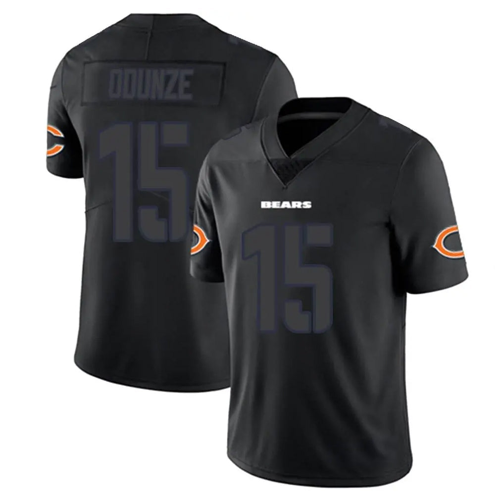 STECN C.Bears #15 Rome Odunze Player Black Impact Limited Game Stitched Jerseys