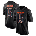 STECN C.Bears #15 Rome Odunze Player Carbon Black Fashion Game Stitched Jerseys