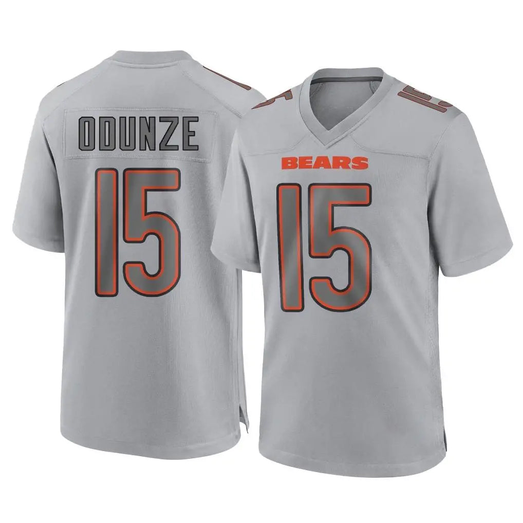 STECN C.Bears #15 Rome Odunze Player Gray Atmosphere Fashion Game Stitched Jerseys